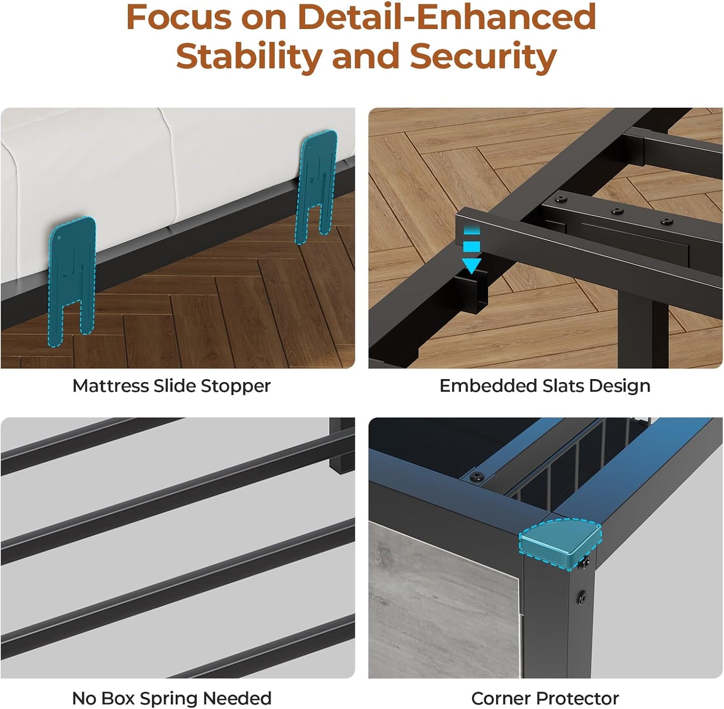 Twin Size Daybeds with Charging Station and Storage Shelves Grey