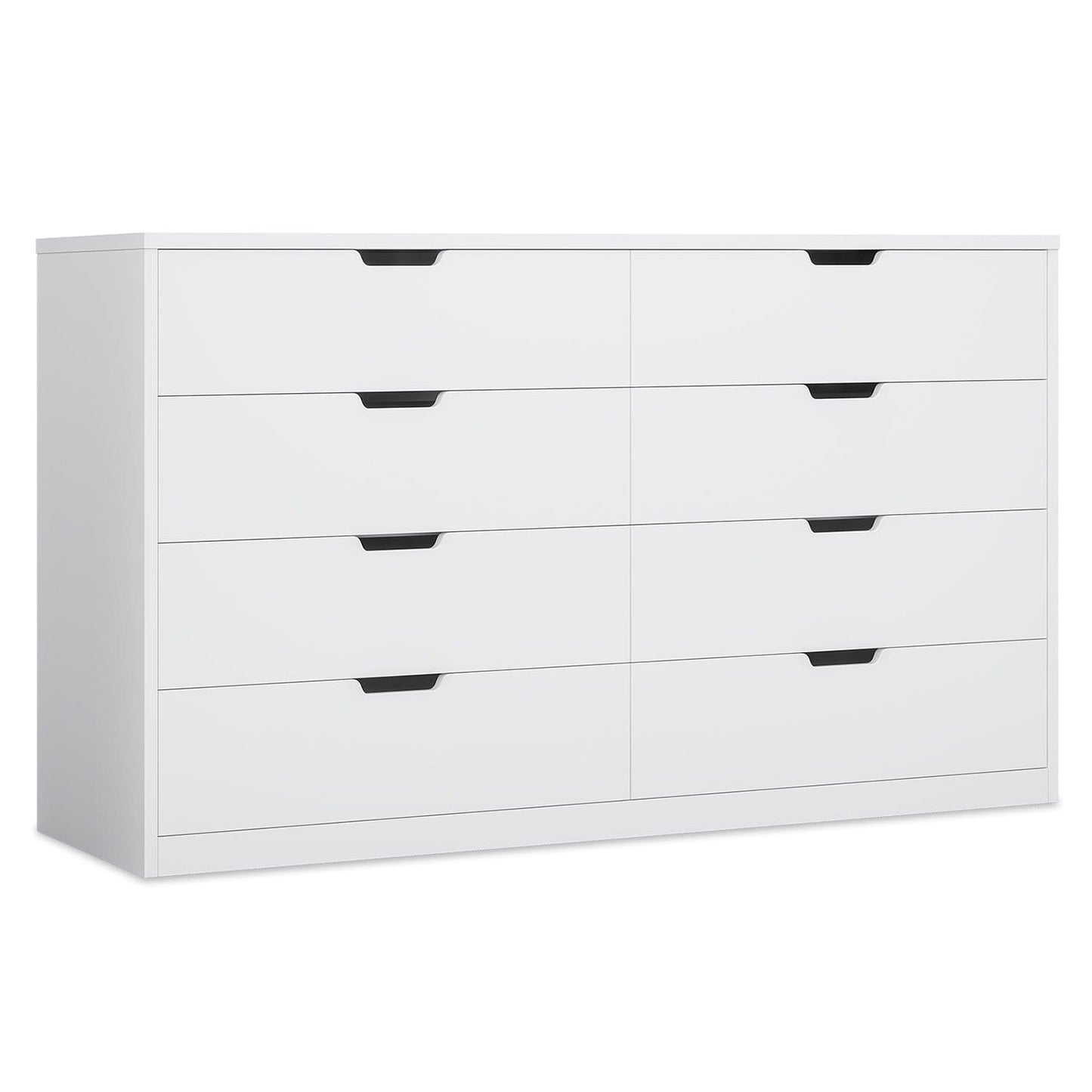 8 Drawers Dresser with Large Capacity White