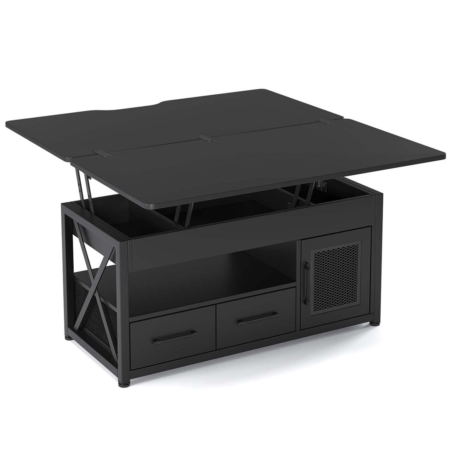 40in Lift Top Coffee Table Black