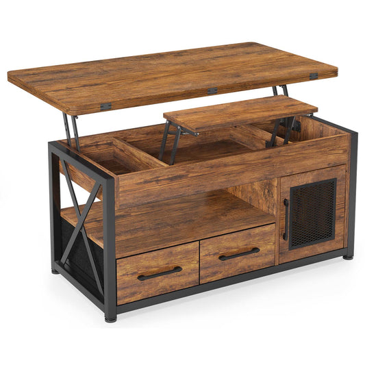 40in Lift Top Coffee Table Brown