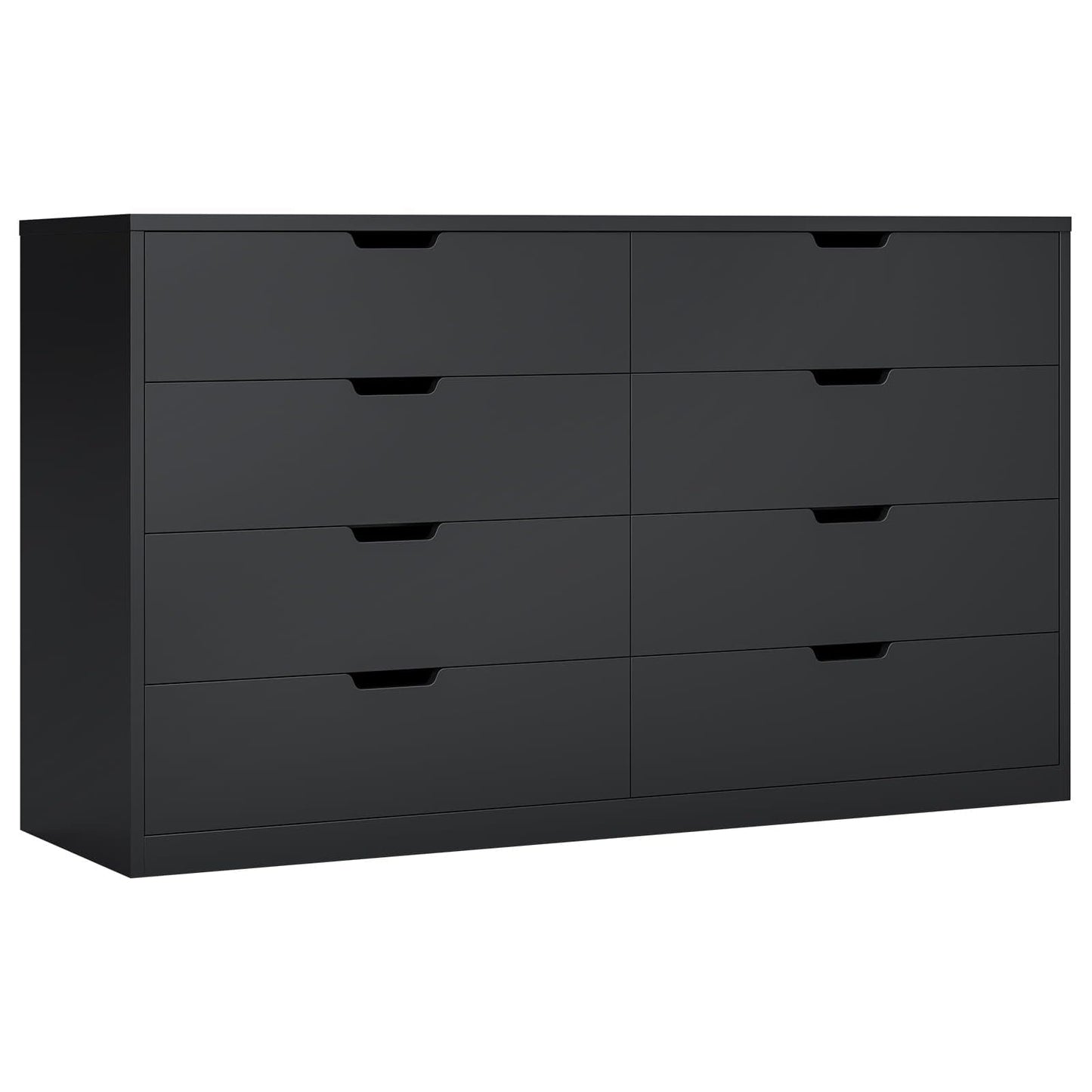 8 Drawers Dresser with Large Capacity Black